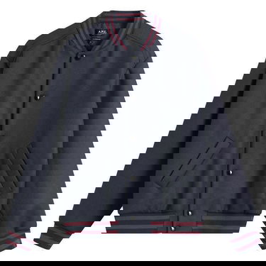 Bomber jakna A.P.C. Micky Varsity Jacket Tamnoplava | WVBEB-M02974-IAK, 1