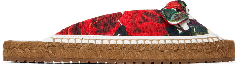 Odjeća Dolce & Gabbana Dolce&Gabbana Espadrilles Flat Sandals Višebojno | CE0149 A6514