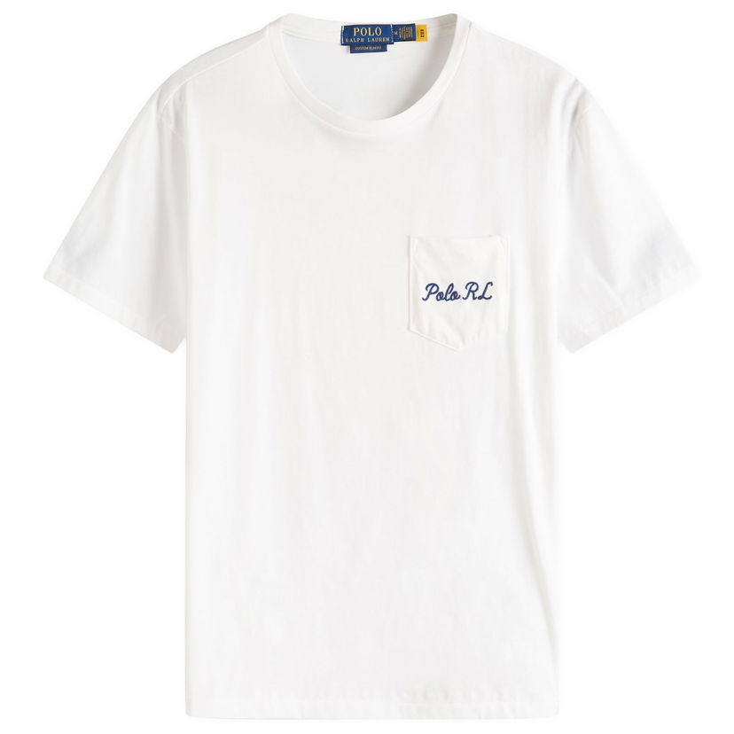 Majica kratkih rukava Polo by Ralph Lauren Ralph Lauren Custom Slim Fit Pocket T-Shirt Bijela | 710969631001