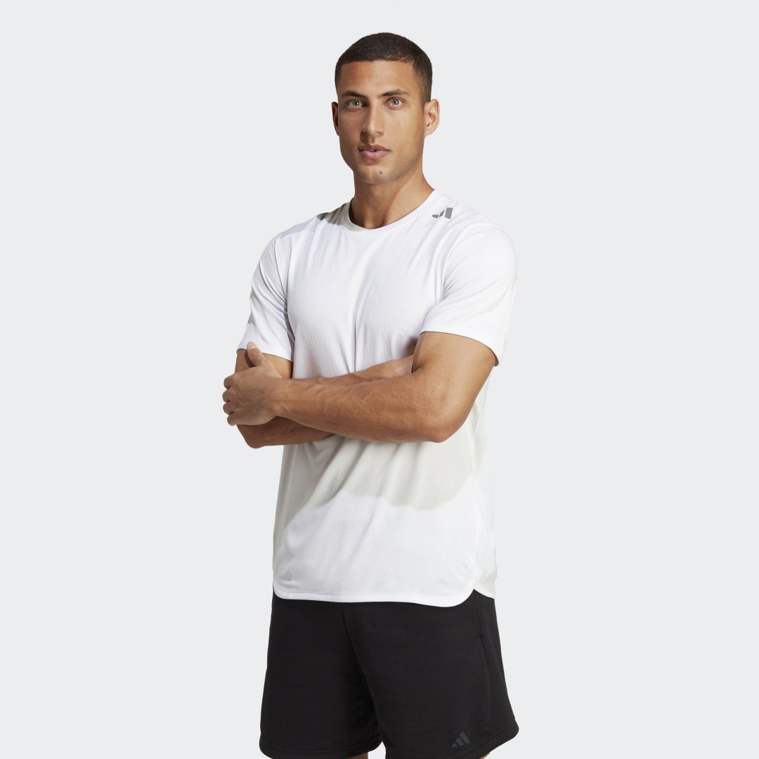 Majica kratkih rukava adidas Performance Designed 4 Training HEAT.RDY HIIT Training Tee Bijela | IB9096, 0