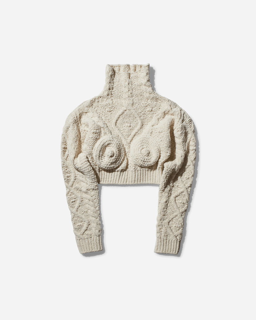 Džemper Jean Paul Gaultier Conical Turtleneck Sweater Bež | 2431FPL058-M081 64