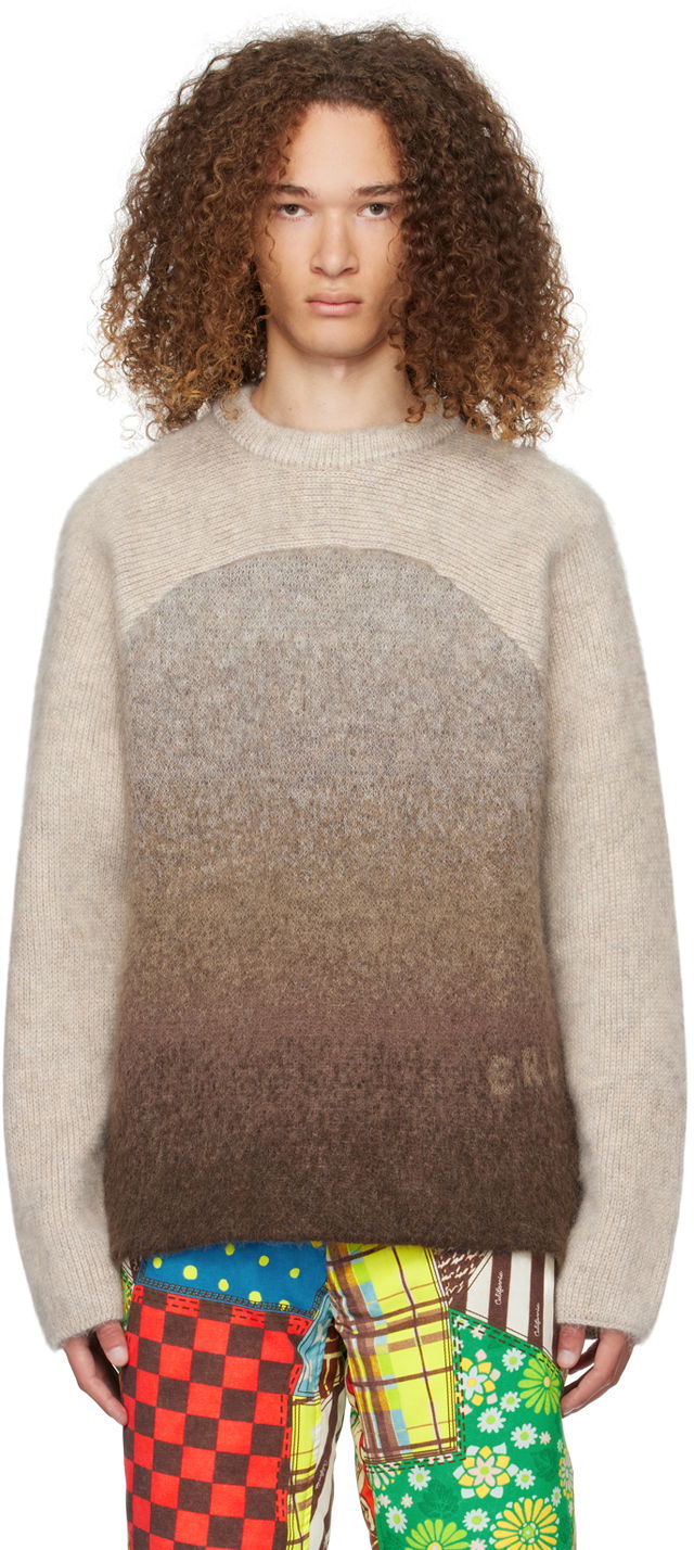Džemper ERL Gradient Knit Sweater Smeđa | ERL07N201