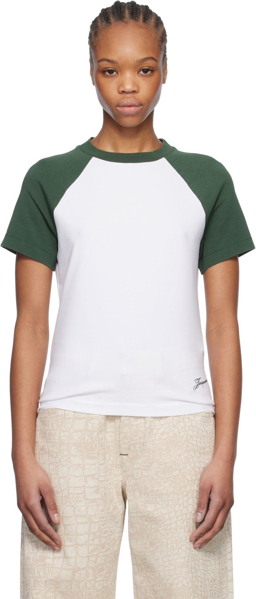 Majica kratkih rukava Jacquemus Jacquemus La Croisière 'The Baseball Mini' T-Shirt Bijela | 25E251JS205-2031
