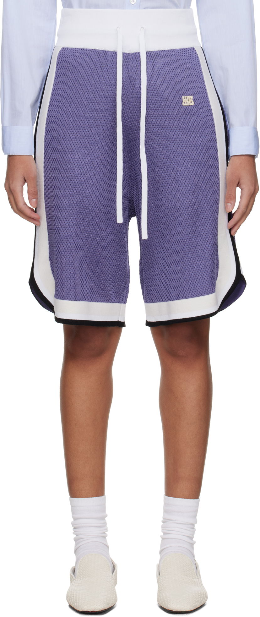 Kratke hlače Wales Bonner Wales Bonner Rio Knit Shorts Ljubičasta | US25KN11-KN01-500