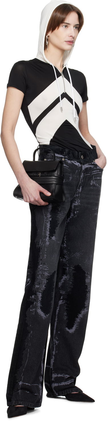 Majica kratkih rukava Jean Paul Gaultier Jean Paul Gaultier 'The Chevrons' Short Sleeve Hoodie Crna | 25/33-F-TS109P-J084-0001, 4