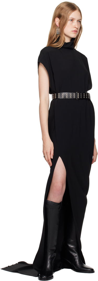 Pojasevi Ann Demeulemeester Ann Demeulemeester Ezra Grommet Leather Belt Crna | 2402-U-BE11-LT128-099, 2