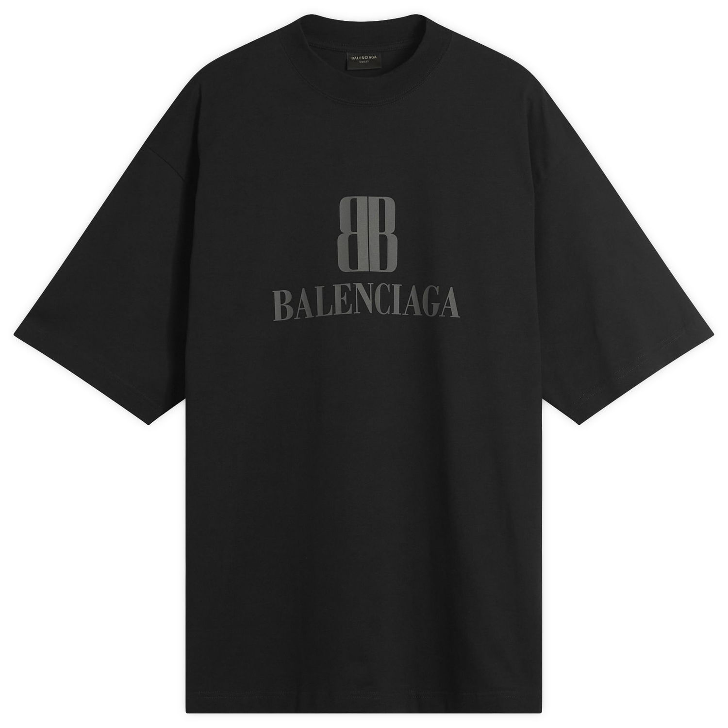 Majica kratkih rukava Balenciaga Nano BB Logo Dry Jersey Medium Fit T-Shirt, Size Large Crna | 764235-TSVO2-1083, 0