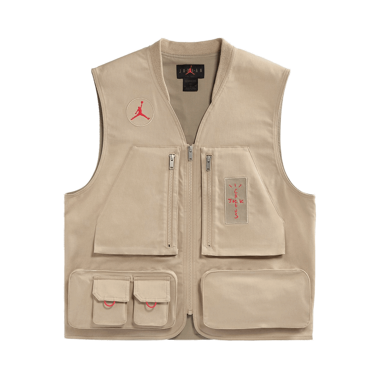 Prsluk Cactus Jack by Travis Scott Jordan x Utility Vest Bež | CW3169 201, 0