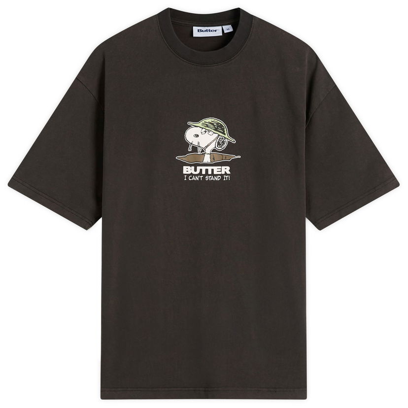 Majica kratkih rukava Butter Goods Peanuts Can't Stand It T-Shirt Smeđa | BGBP240102-WBK