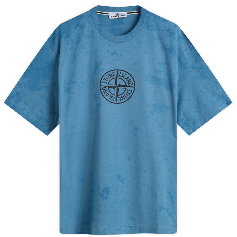 Majica kratkih rukava Stone Island Paintball Effect Megacity Sky T-Shirt, Size Large Plava | K2S152100021-V002B