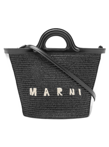 Ručna torbica Marni Small Tropcialia Logo Bag Crna | BMMP0068Q0-P3860-00N99