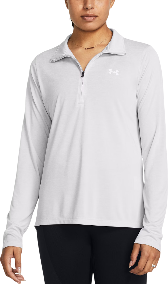 Majica kratkih rukava Under Armour Long Sleeve Quarter-Zip Tech Twist Performance Top Bijela | 1384225-014