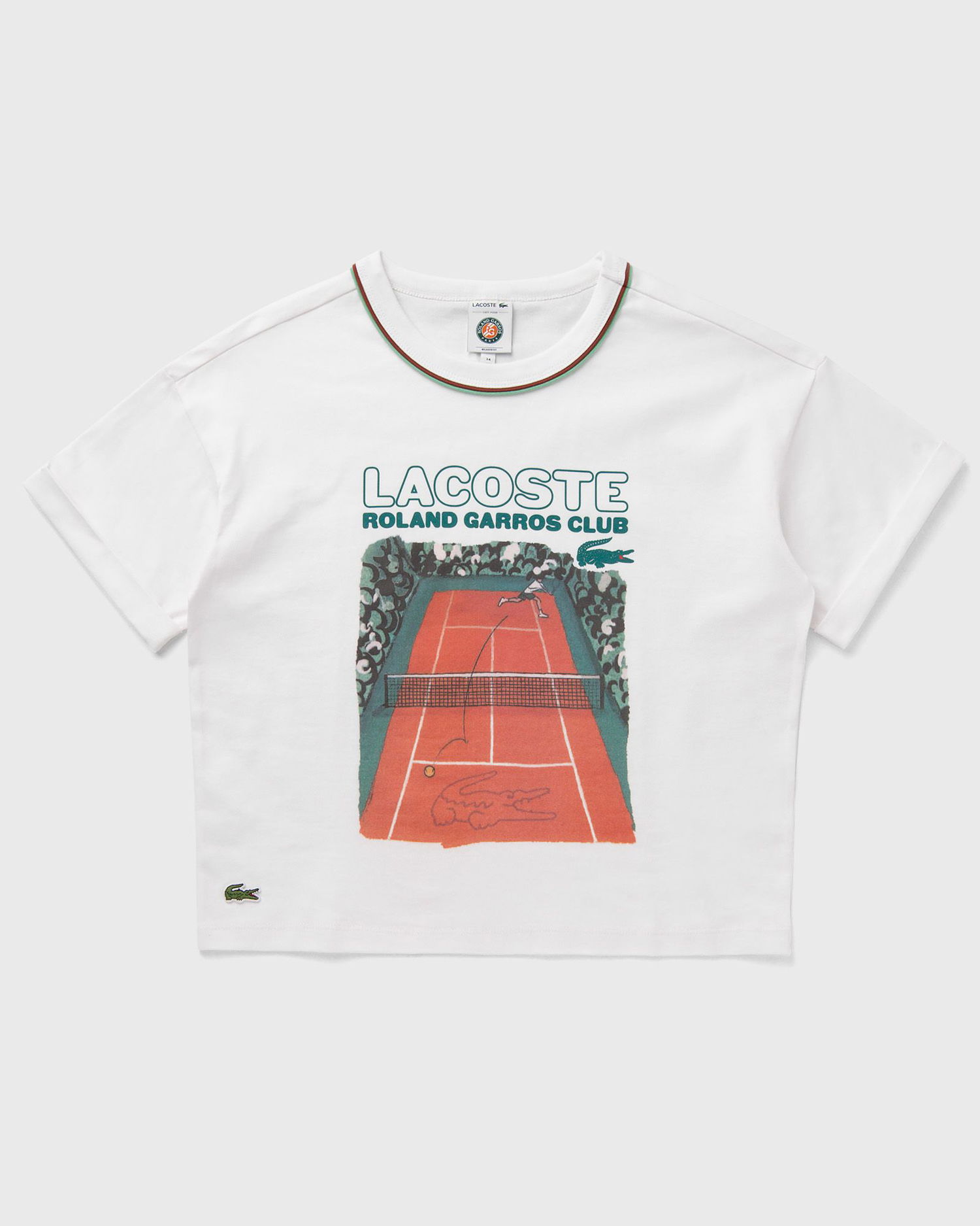 Majica kratkih rukava Lacoste Lacoste Roland Garros Club Graphic T-Shirt Bijela | TF8790-70V, 1