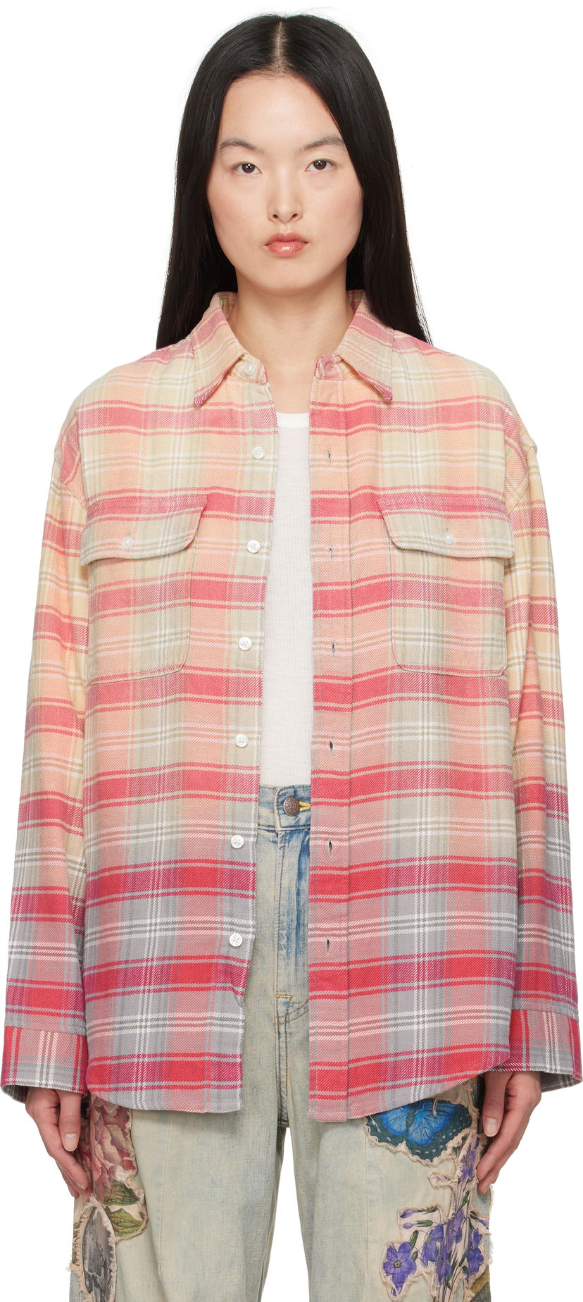 Košulja R13 R13 Relaxed Plaid Work Shirt Višebojno | R13WR266-R506B