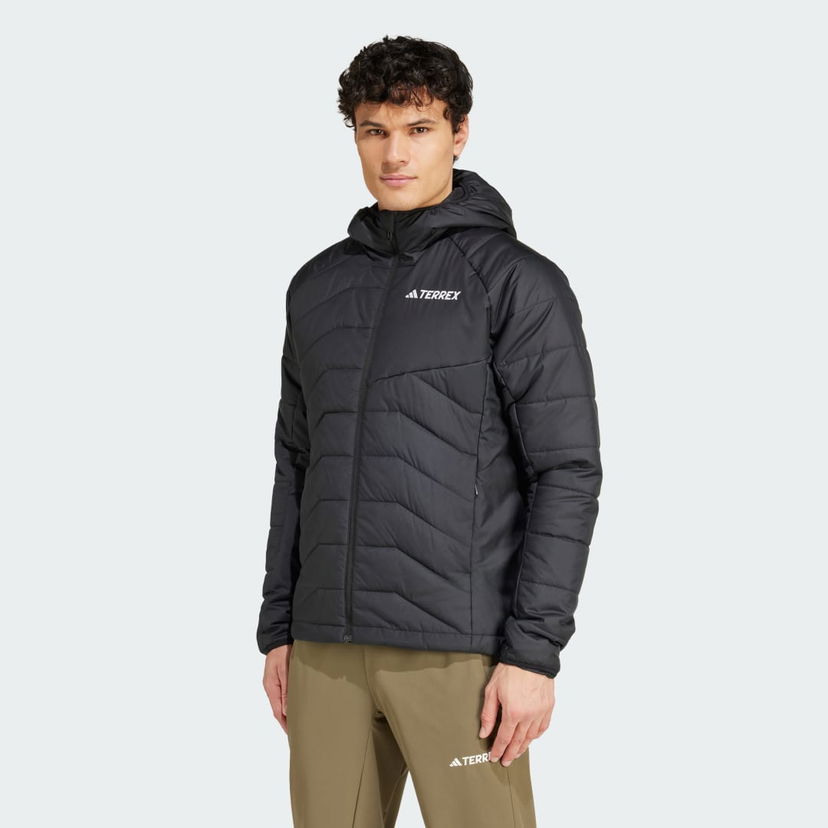 Pernata jakna adidas Performance Insulated Hooded Crna | IM7683