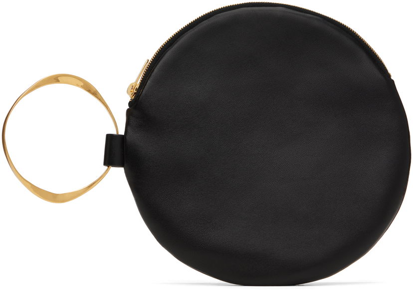 Ručna torbica The Row The Row Round Bracelet Clutch Crna | W1794-L148