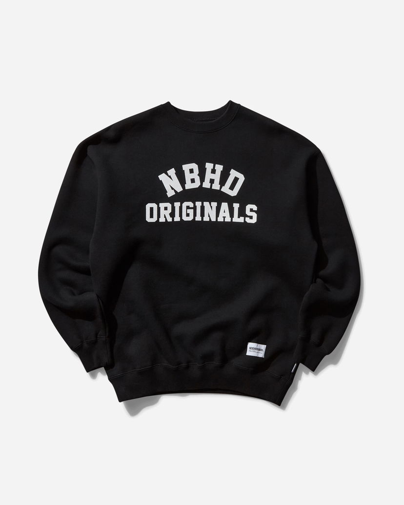 Dukserice Neighborhood Crewneck Sweatshirt NBHD Originals Crna | 242UWNH-CSM01 BK