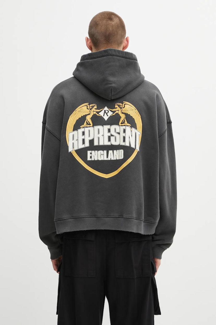 Dukserice Represent Clo Represent Legacy Crest Hoodie Siva | MLM100368