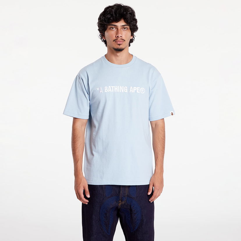 Majica kratkih rukava BAPE A BATHING APE A Bathing Ape Logo Tee Sax Plava | 001TEK301321M SAX
