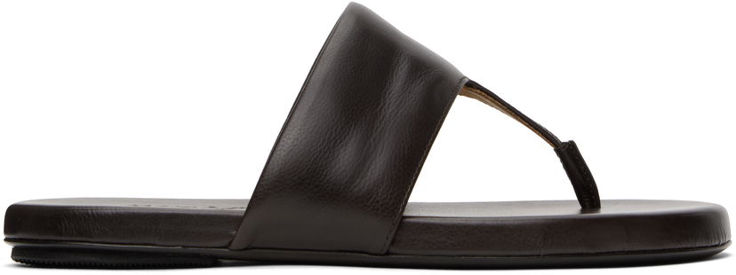 Dodaci Marsèll Marsèll Spanciata Leather Thong Sandals Smeđa | MW7986 P017