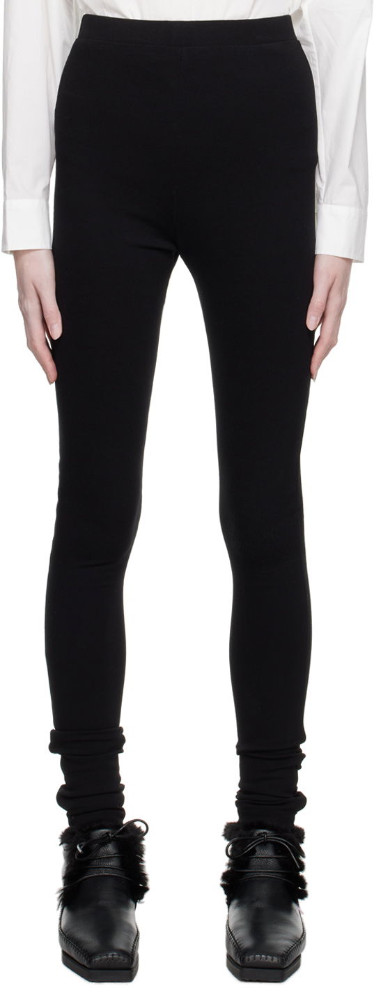 Tajice TOTEME Zip Leggings Crna | 211-238-774