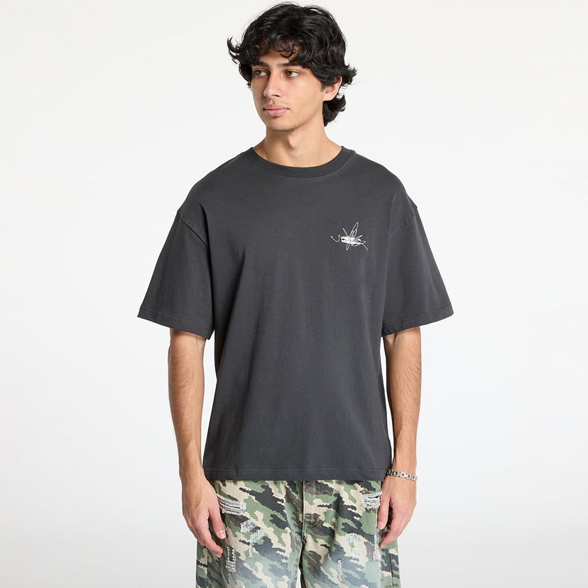 Majica kratkih rukava Footshop FTSHP Everyday T-Shirt Pebble Crna | FTSHP_445