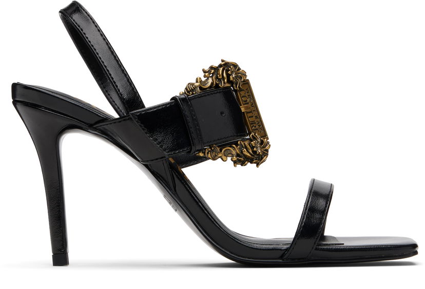 Tenisice i cipele Versace Versace Jeans Couture Baroque Buckle Emily Sandals Crna | E79VA3S71_EZSC35