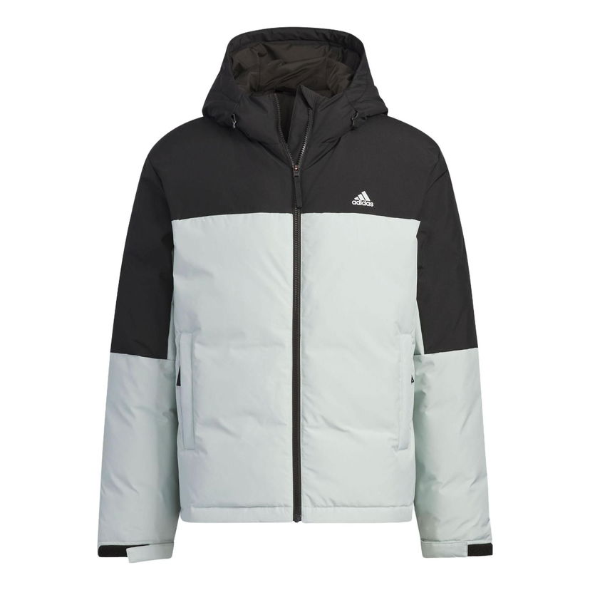 Pernata jakna adidas Originals Colorblock Hooded Down Jacket Zelena | IT8723