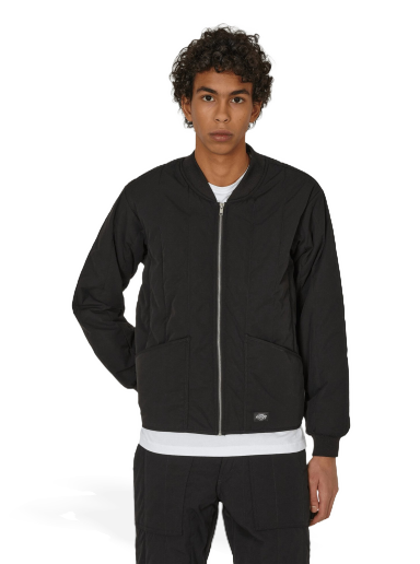 Jakna Dickies Quilted Jacket Crna | DK0A4YVJ BLK1