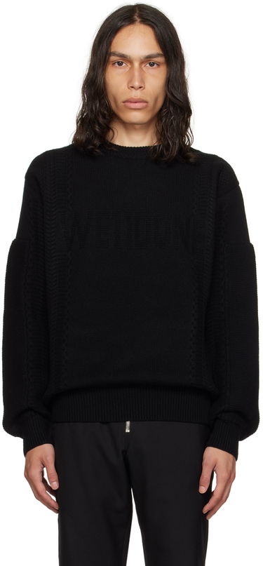 Džemper We11done We11done Square Patch Sweater Crna | WD-KT3-23-643-U-BK, 0