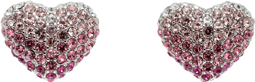 Naušnice Marc Jacobs Marc Jacobs Heart Balloon Pavé Earrings Ružičasta | 2P5JER001J04