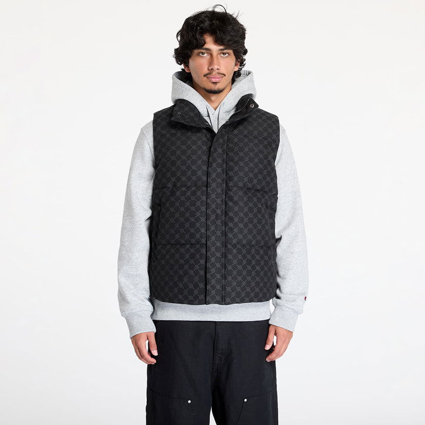Prsluk DAILY PAPER Pondo Cotton Monogram Bodywarmer Crna | 2421107