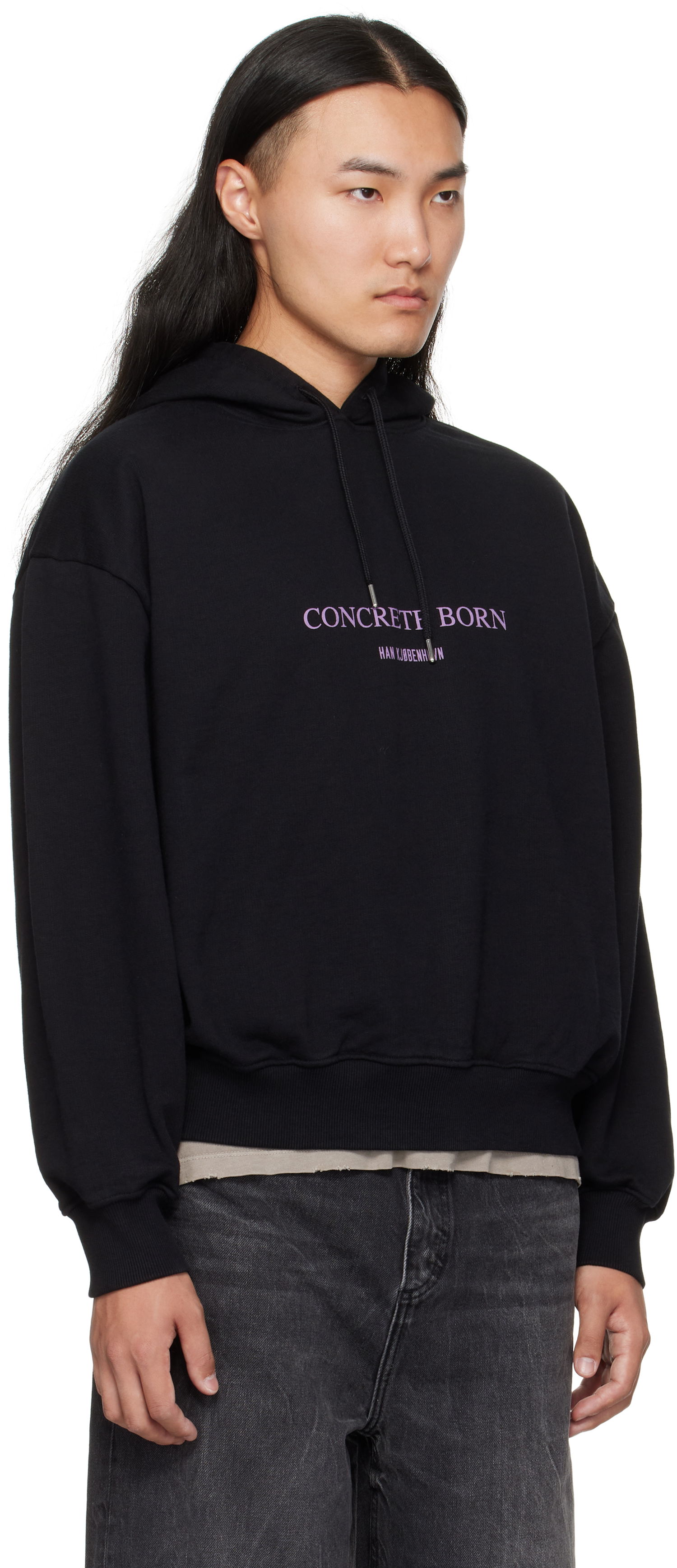 Dukserice Han Kjøbenhavn Han Kjobenhavn Logo Oversized Hoodie Crna | M-134727, 1