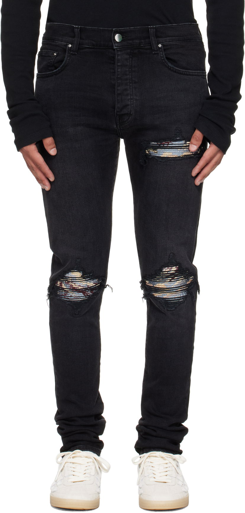 Jeans AMIRI AMIRI Crane MX1 Jeans Crna | AMDNSY1172