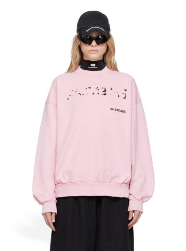 Dukserice Balenciaga Crewneck Sweatshirt Ružičasta | 697869 TOVO6