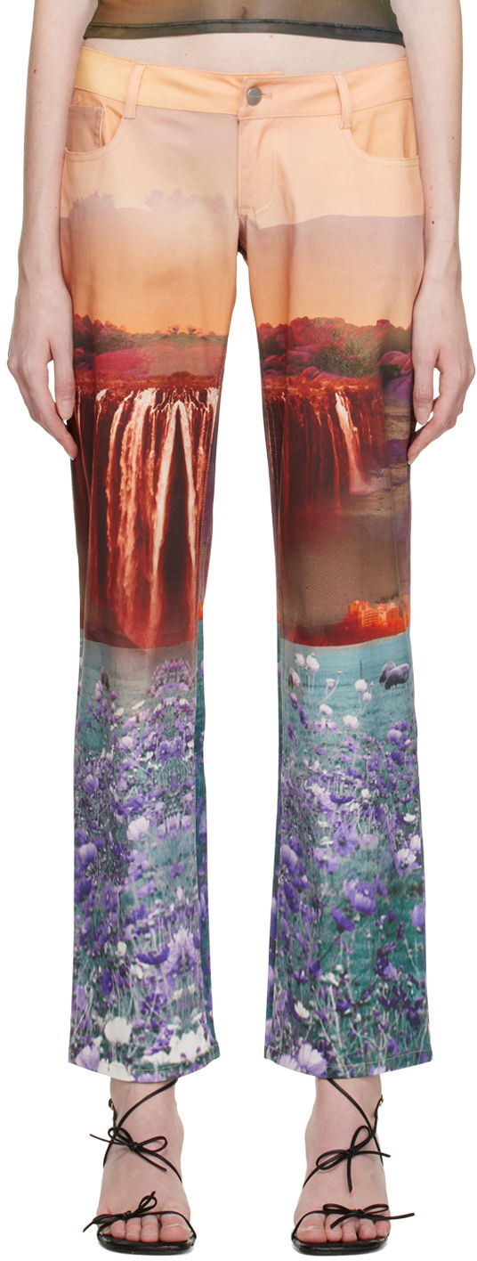Jeans Miaou Miaou Atlas Print Trousers Višebojno | 1023SCOASL
