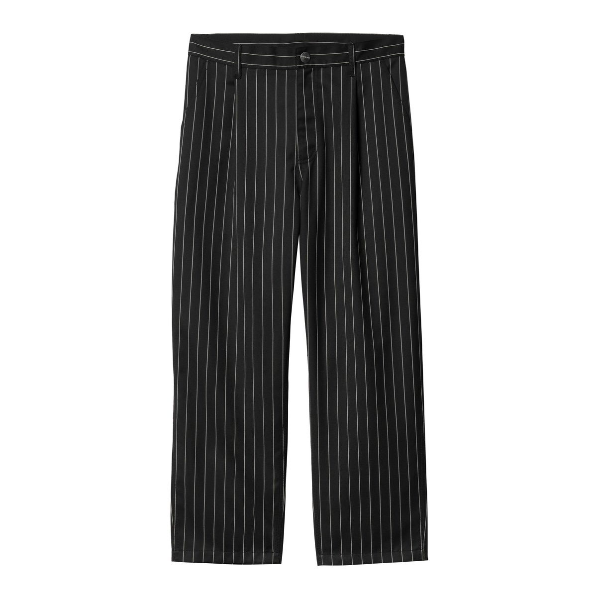 Hlače Carhartt WIP Striped Relaxed Fit Workwear Pants Crna | I034438_9, 1