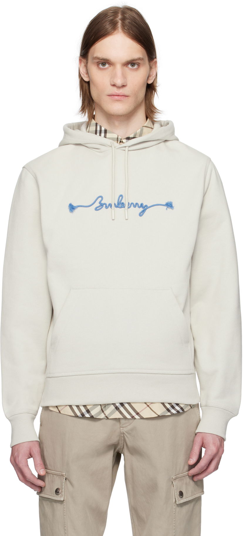 Dukserice Burberry Burberry Knot Logo Cotton Hoodie Bež | 8106292