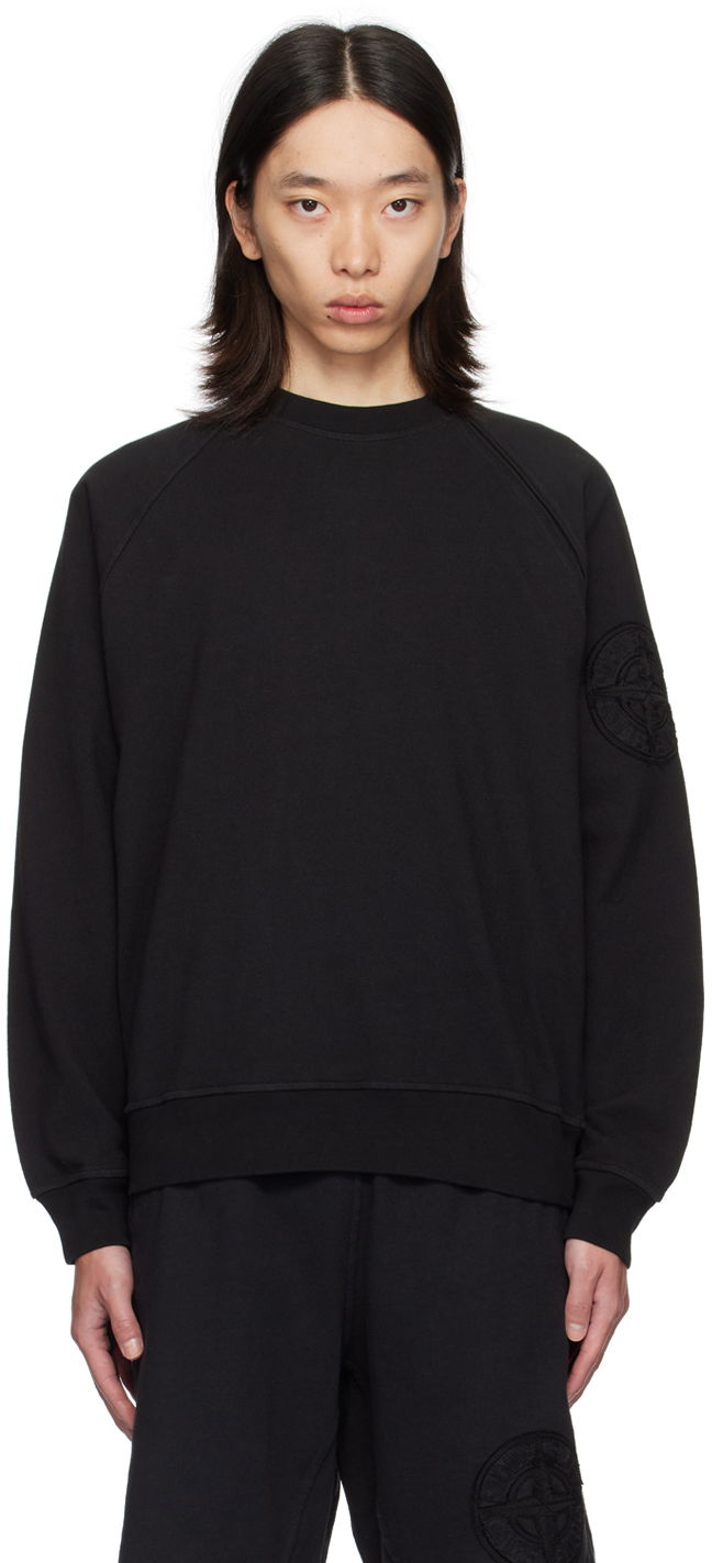 Dukserice Stone Island Black Heavy Sweatshirt Crna | 8115604M2