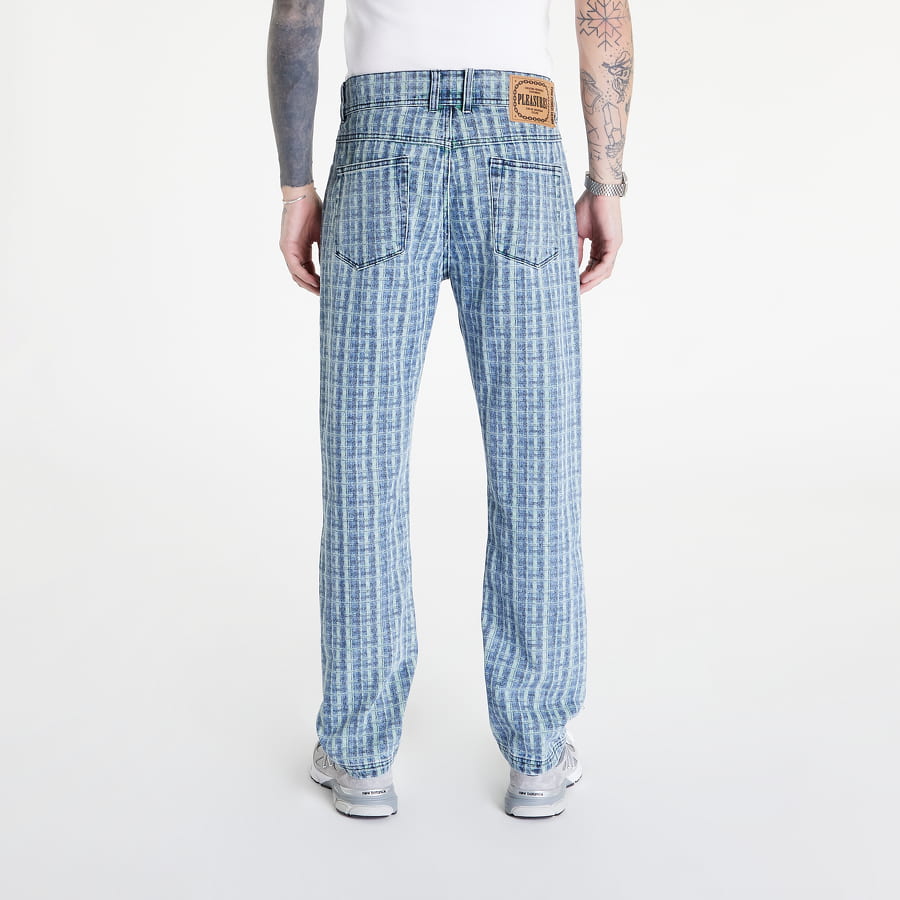 Hlače Pleasures Jeans Dallas Denim Pant Plava | P22F009 GREEN, 1