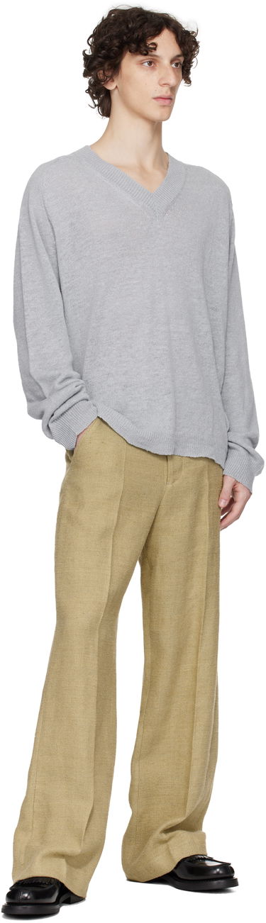 Džemper OUR LEGACY Our Legacy Rue V-Neck Sweater Siva | M2253RB, 3