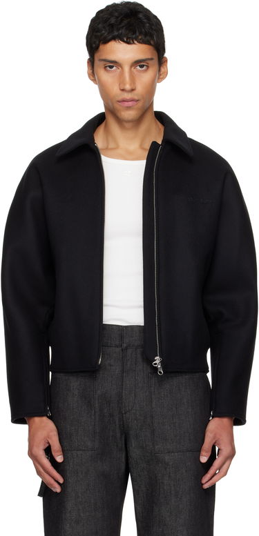 Bomber jakna Courrèges Courrèges Embroidered Wool Bomber Jacket Crna | 325CBL308WO0118, 0