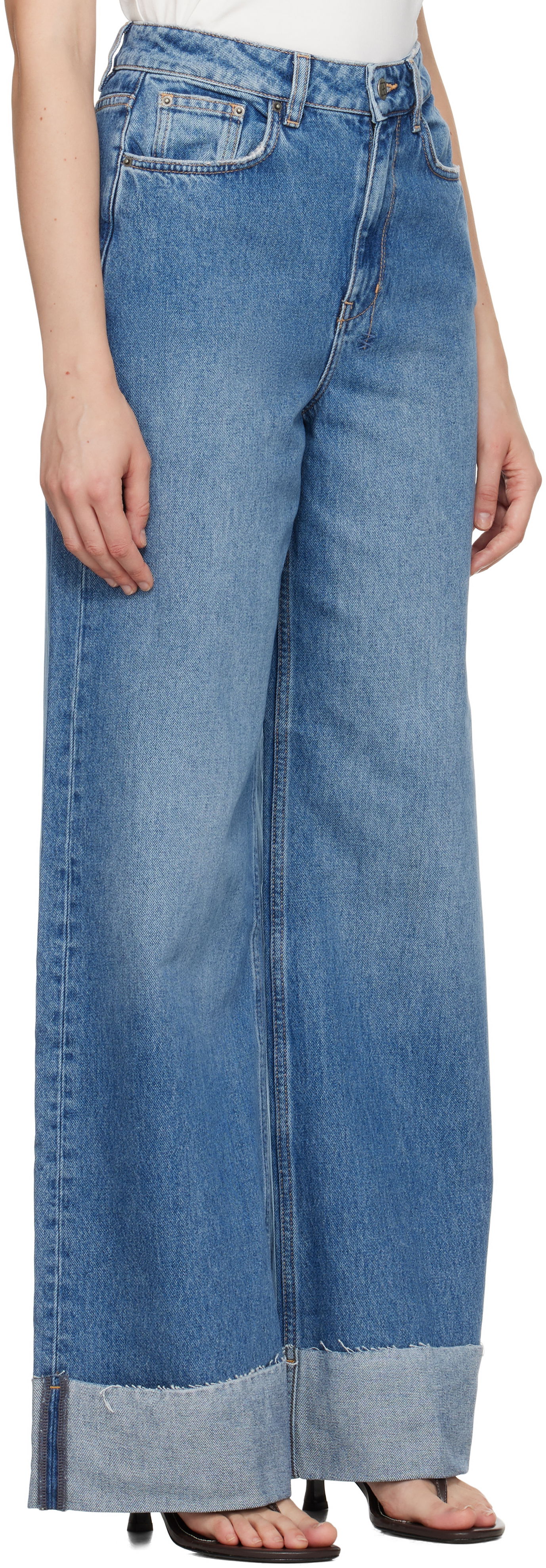 Jeans Ksubi Strider Tidal Cuffed Jeans Plava | WPF25DJ005, 1