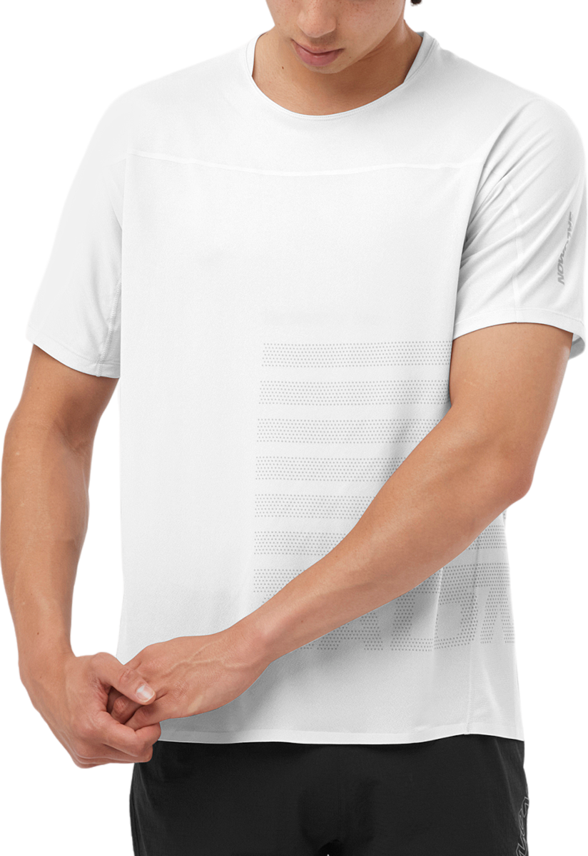 Majica kratkih rukava Salomon SENSE AERO SS TEE GFX M Bijela | lc2239000, 0