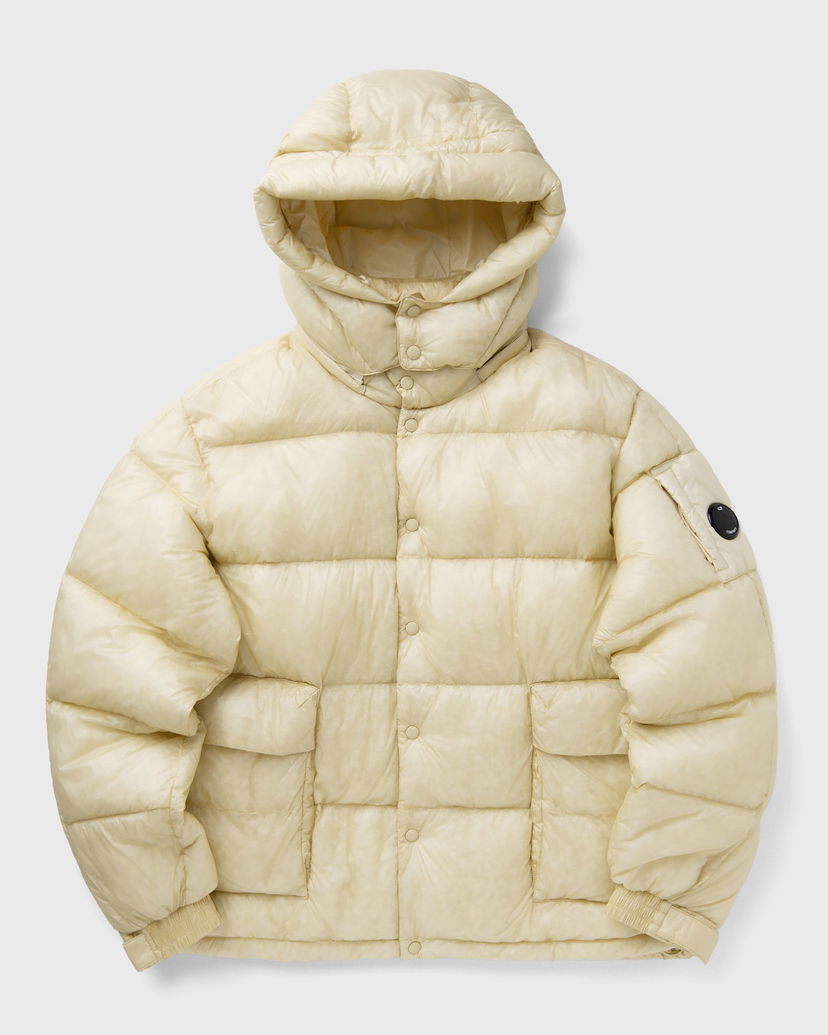 Pernata jakna C.P. Company Hooded Puffer Jacket Bež | 19CMOW191A110416A-402