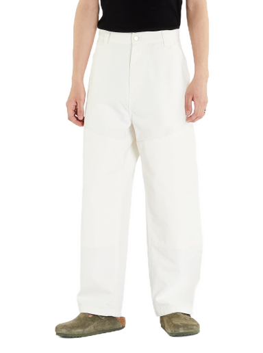 Hlače Carhartt WIP Wide Panel Pant Wax Rinsed Bijela | I031393.D602