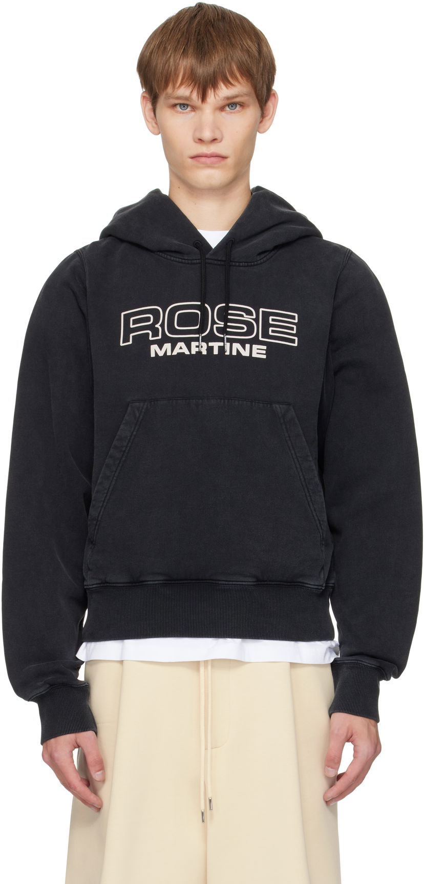 Dukserice Martine Rose Martine Rose Shrunken Hoodie Crna | 625JS01002CW