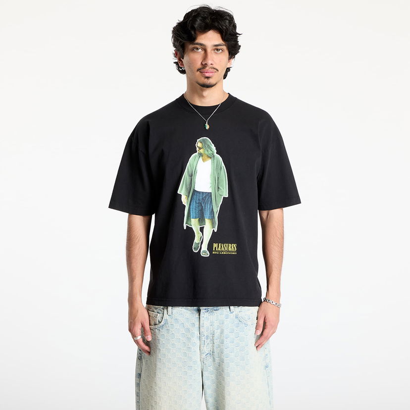 Majica kratkih rukava Pleasures PLEASURES Dude Graphic Tee Crna | P25SU058 BLACK
