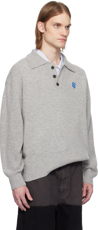 Džemper ADER ERROR ADER error Knit TRS Tag Polo Siva | BO42FYKT0102GR, 1
