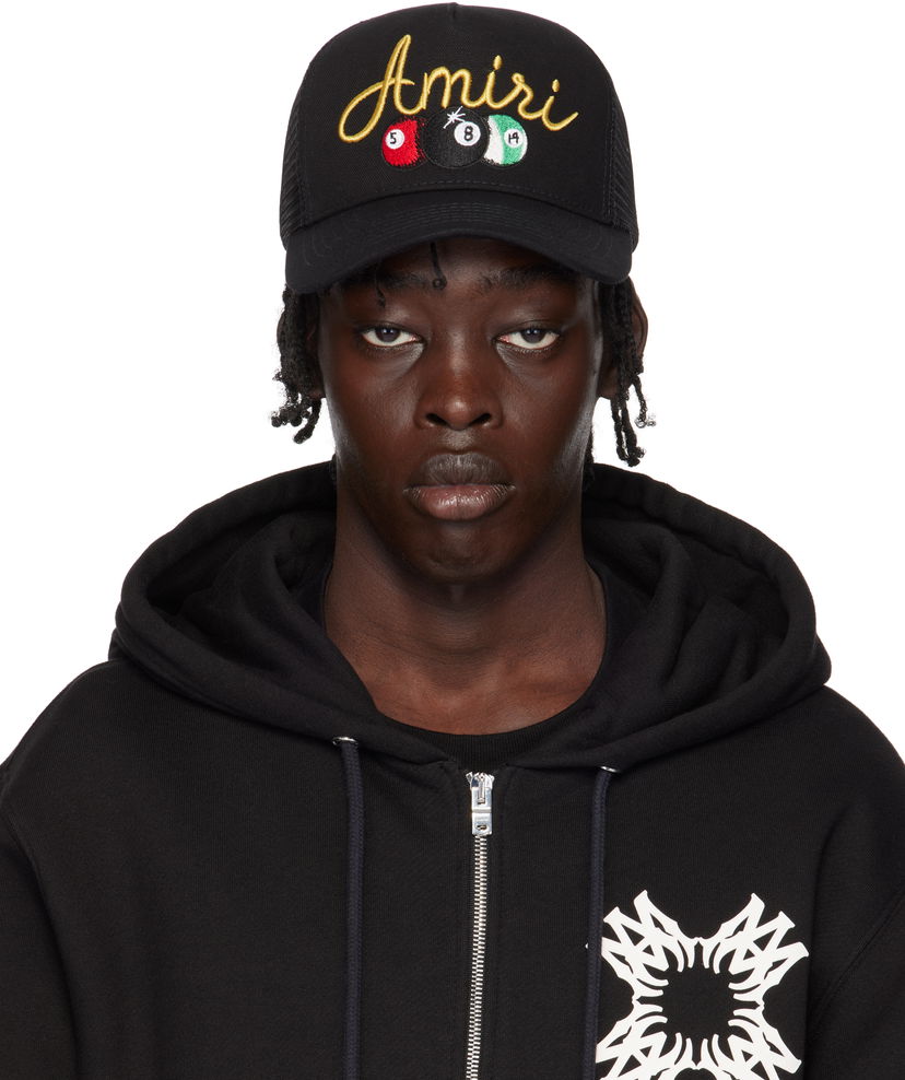 Kapa AMIRI Trucker Cap With Billiards Logo Crna | AMHATR1021